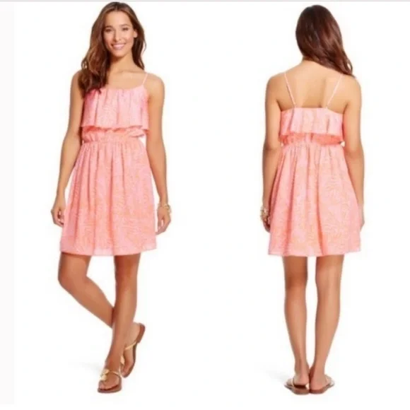 strapless open back dress Dress Casual Short By Target-Designer In Orange & Pink, Size:S  Clothes  Mentor Mayfield Heights OH